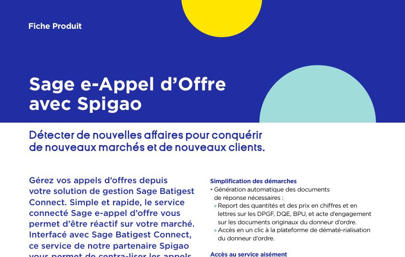 Sage e-Appel d'Offre avec Spigao