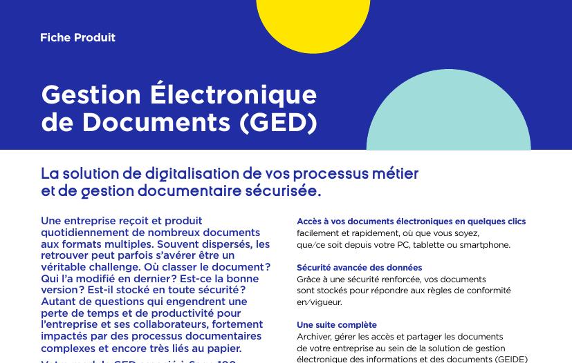 GED Gestion Électronique de Documents