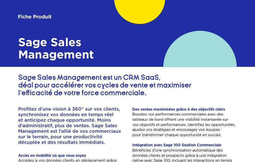 Sage Sales Management