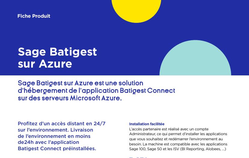 Sage Batigest sur Azure
