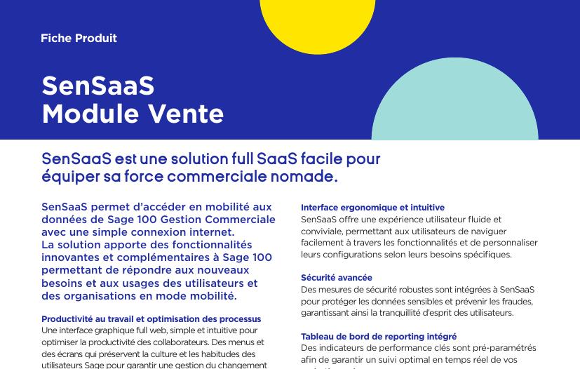 SenSaaS Module Vente